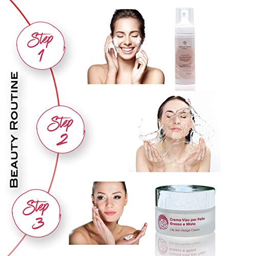 Crema Para La Piel Grasa - Los Ingredientes Ayudan A Reducir La Producción De Sebo, Dando A La Piel Un Antibrillo Que Dura Todo El Día - 50 ml