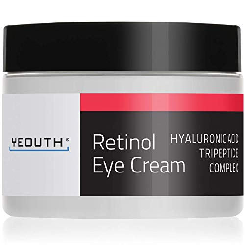 Crema para los ojos con Retinol 2.5% YEOUTH, ácido hialurónico, cafeína, té verde, antiarrugas.