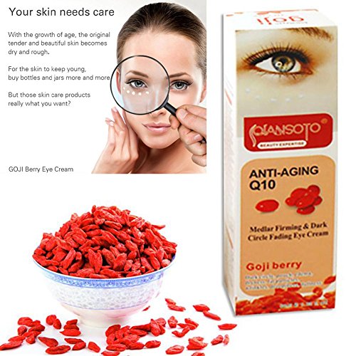 Crema para los ojos(30g) Red GOJI Eye Cream versión inglesa, Formulada para Elevar Rápida y Eficazmente los Párpados Caídos Antiarrugas hidratante con Elastina, Bolsas y Enrojecimiento