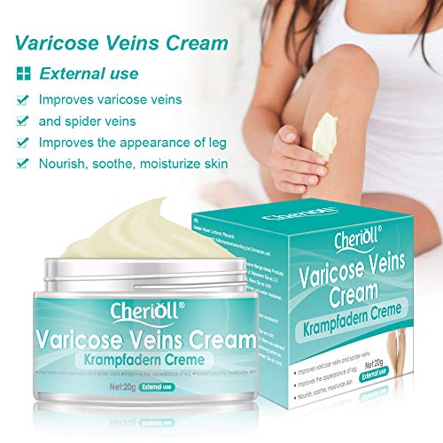 Crema para Varices, Mejora la circulación sanguínea en las piernas, Crema para venas varicosas, alivio de flebitis, angiitis, inflamación de vasos sanguíneos