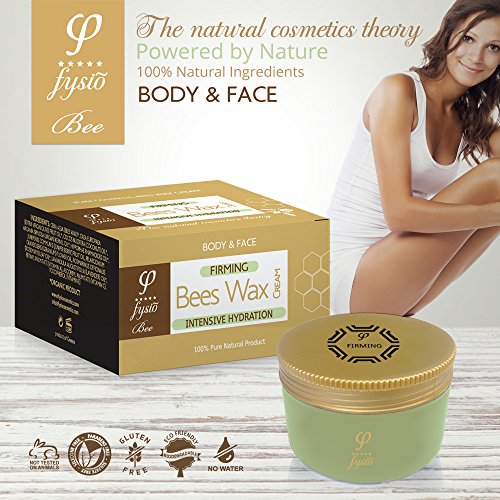 Crema Reafirmante Corporal con Cera de Abeja Orgánica, Aceite de Oliva Virgen Extra y Aceites Esenciales - 200ml - Para el cuerpo, la cara, el cuello y el pecho - Mejor Reafirmante / Tonificador Corporal - Piel visiblemente más firme y apretada.