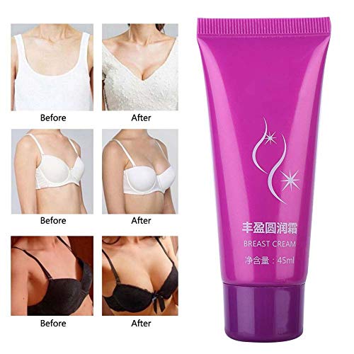 Crema reafirmante de senos, Crema de aumento de senos para mujeres, colágeno y elastina, Crema de aumento de senos, 45 g