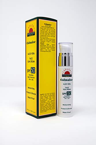 Crema solar para la cara Canarias Cosmetics Calmaloe SPF50 (1 x 50 g)