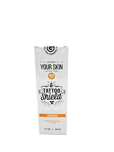 CREMA SOLAR, Protector solar especifico para Tattoo especialmente diseñado para Proteger los Tatuajes y la decoloracion, Pomada Tattoo Shield 80 ML