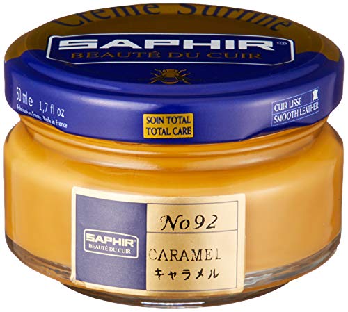 Crème Surfine, de la marca Saphir, para abrillantar zapatos, 50 ml Beige caramelo