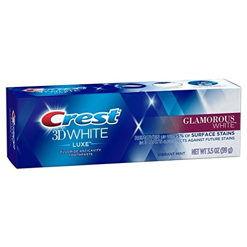 CREST 3D WHITE LUXE GLAMOROUS WHITE TOOTHPASTE 3 PACK REMOVES 90% OF SURFACE STAINS