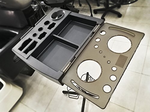 Crisnails® Carrito de Mantenimiento con Ruedas, Altura Regulable, para Peluquería, Barbería, Perfumería, Cosméticos, Salón, Tienda de Tatuaje, Manicura y Pedicura