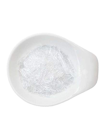 Cristales de mentol - 25/50 gr - efecto refrescante y refrescante, uso como ingrediente en formulaciones cosméticas (25 Gr)