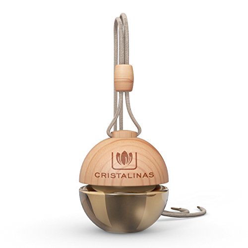 CRISTALINAS Ambientador esférico para Coche 0% Alcohol Naranja y Pomelo