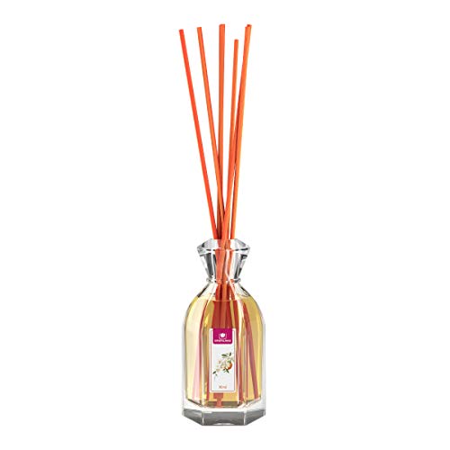 CRISTALINAS. Ambientador Mikado Clásico. Difusor con Varillas de ratán. Formula sin Alcohol. Máxima duración: más de 12 semanas. Capacidad 90ml. Disfruta de tu Aroma Favorito Azahar