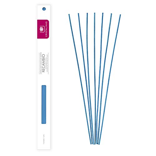 CRISTALINAS. Pack Recambio Natural Wood + Varillas Ratan. 0% Alcohol. Mas de 12 semanas de duración. 100ml. Aroma (Bebe y Colonia, 100 ml + Pack Varillas)