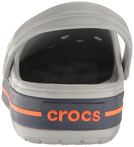 Crocs Crocband U, Zuecos Unisex Adulto, Gris (Light Grey-Navy), 37-38 EU