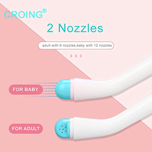 CROING-2 pcs Bidé portátil de 500 ml para Viajar con Bolsa - Mamá Peri Upside Down Bottle para el Cuidado posparto - Mom Washer para la recuperación y Limpieza perineal después del Nacimiento