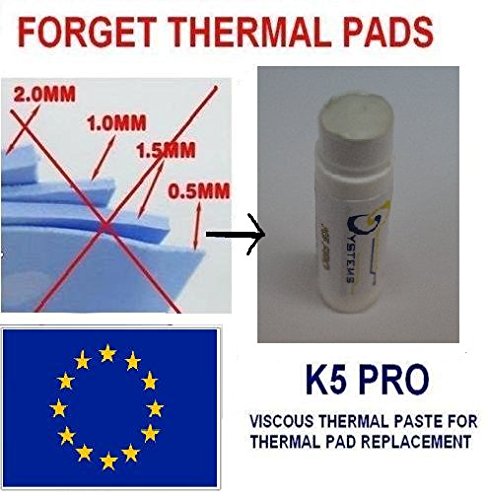 CS Labs K5 Pro Pasta térmica térmica Viscosa para reemplazo de Pastillas de 30 g (iPhone, iMac de Apple, Sony PS4 y PS3, Xbox, Acer Aspire etc)