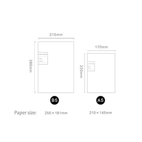 Cuaderno de hojas sueltas rellenables para negocios/escuela con tapa dura, carpeta de agujeros con separadores de proyectos, cuaderno de reuniones, papel rayado, color verde A5