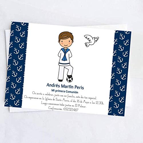 Cuadro de árbol de huellas con niño de comunión. Varios tamaños y colores de marco.Tintas e instrucciones incluidas. MODELO SIXTY