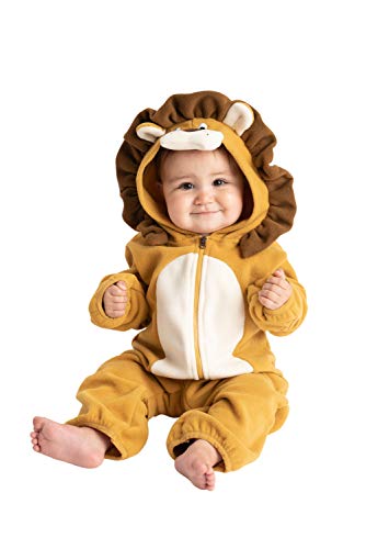 Cuddle Club Mono Polar Bebé para Recién Nacidos a Niños 4 Años - Pijamas Infantiles Chaqueta de Invierno Abrigo Polar Niño Mono de Niños - LionBrown12-18m