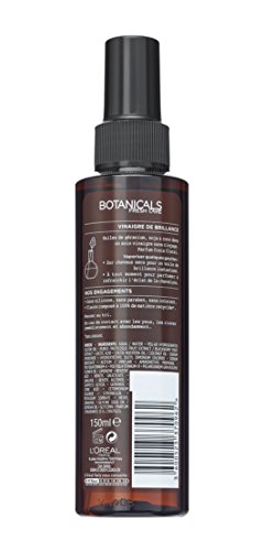 Cuidado Botanicals con vinagre de brillo, remedio para brillo, sin aclarado, para pelo dañado/con color, 150 ml, Lote de 3