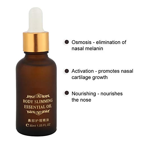 Cuidado de la Nariz Aceite Esencial, lifting de Nariz Aceite Esencial de Masaje Hidratante, Aceite Nasal -30ml