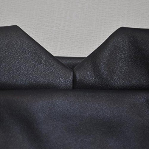 Culater® Faldas Cortas Elástico Paquete Cadera Cuero de la PU (S, Negro)