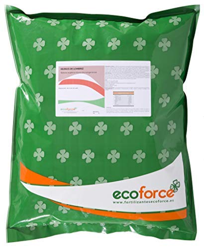 CULTIVERS Humus de Lombriz Ecológico 5 kg (10 L). Abono para plantas indicado para Tomates y Hortalizas. Fertilizante Orgánico 100% Natural. Reconstituyente del suelo