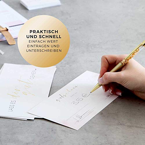 Cupones (juego de 100) como plantilla en blanco para rellenar para estudio de uñas, peluquería, masaje, cosméticos, vales de regalo,