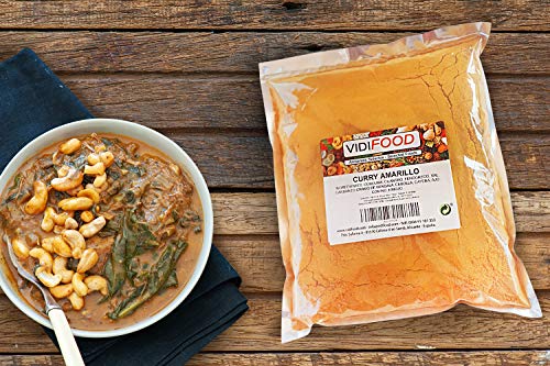 Curry Molido - 1kg - Mezcla de varias especias - Mezcla de especias de curry Garam Masala - Especia india arom�tica - Dieta cetog�nica, paleo y vegana