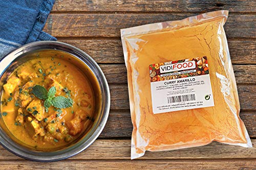 Curry Molido - 1kg - Mezcla de varias especias - Mezcla de especias de curry Garam Masala - Especia india arom�tica - Dieta cetog�nica, paleo y vegana