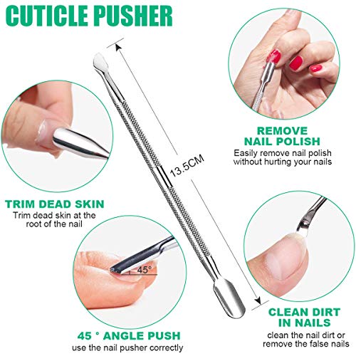 Cutícula Clipper, Kemei Cuticle Nippers 6PCS Profesional Cuticle Remover Kit Nail Clipper Trimmer Cutter para cutícula overgrown / Uñas encarnadas Pedicura y manicura Trimmer Corrector Fixer