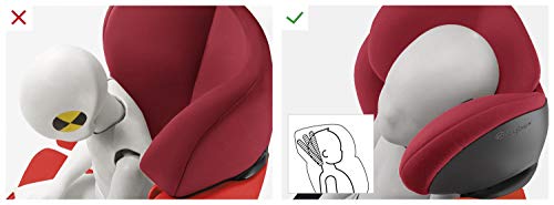 Cybex Silver Solution M-fix 519001115 Silla de Coche, Grupo 2/3, para Niños, para Coches con y sin Isofix, Colección Color 2019, Negro (Pure Black)