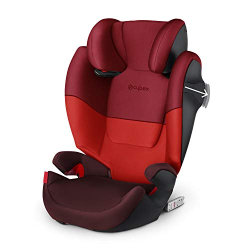 Cybex Silver Solution M-fix 519001115 Silla de Coche, Grupo 2/3, para Niños, para Coches con y sin Isofix, Colección Color 2019, Negro (Pure Black)
