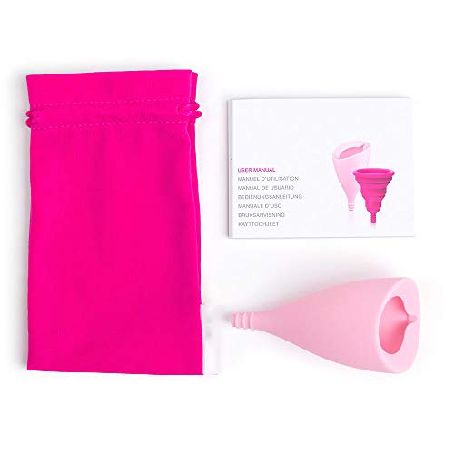 Cycle Copa Menstrual, Copa Menstrual Soft - Mujeres con Vejigas Sensibles, Calambres, CóLicos Menstruales - Ayuda A Prevenir Cistitis, Copa Menstrual Lily Cup Compact, Copa Menstrual Talla S (S)