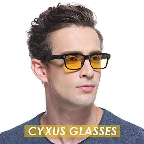 Cyxus Gafas Anti-luz Azul, Gafas Anti Fatiga para PC, Pantallas Electrónicas - Proteja Sus Ojos de la Luz Azul, Modelos de Moda, Clásicos para Negocios, Casual