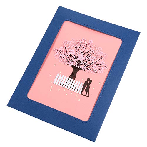 Czemo Tarjeta 3D Amor Pareja Tarjeta Pop-up Tarjeta de Cumpleaños, Tarjeta de Boda e Invitación, Tarjetas de Felicitación