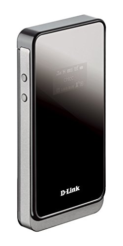 D-Link DWR-730 - Router móvil 3G para SIM de Datos (HSPA+, MiFi 3G, WiFi N hasta 150 MBps, WPS, batería 2000 mAh, WPA2, LCD) Negro y Blanco