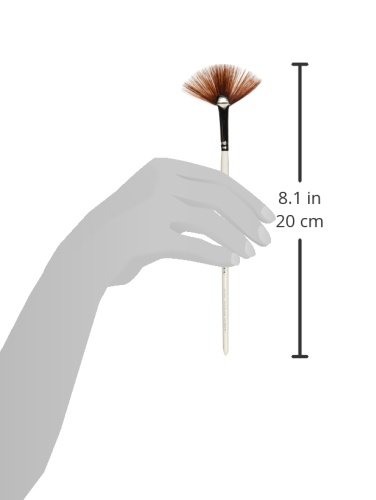 da Vinci 474 693 Máscara Brush/Fan Brush, fuerte fibra sintética, Paquete 1er (1 x 1 pieza)
