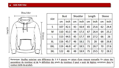 DAFFG Sudaderas con Capucha Unisexo Y Estampado 3D con Bolsillo De Canguro - Nigromante Luna Paisaje - Niño Niña Hombre Mujer Adulto Fresco E Inusual Sudaderas -XL