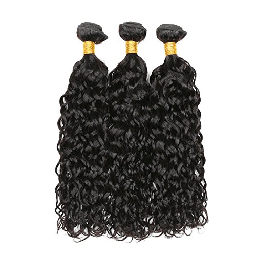 Dai Weier brasileño pelo onda de agua 3 paquetes 8a grado 100 cabello humano Remy virgen pelo natural color negro Venta Viernes 12 14 16 pulgadas