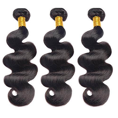Dai Weier onda del cuerpo cabello Remy 3 paquetes grado 10a 100 cabello humano Remy virgen pelo natural color negro Venta Viernes 20 22 24 pulgadas