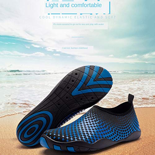 DAJIAHAO Duradera Plana Unisex De Las Zapatillas De Deporte, Zapatos De Natación En Aguas Pareja Playa Zapatos Zapatos Piscina De Agua Se Secan Rápido Barefoot Aguamarina Zapatos Resbalón,Negro,45