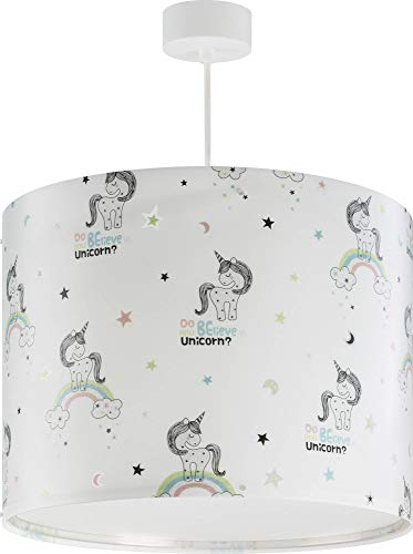 Dalber Lámpara infantil de techo unicornios Unicorns, Multicolor
