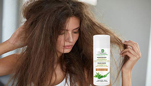 Damin Bio Nature Champú Natural Queratina Vegetal Aloe Vera Sin Sulfatos Champu Organico Uso Frecuente Anticaspa Hombre Mujer Niños 200 Milliliter