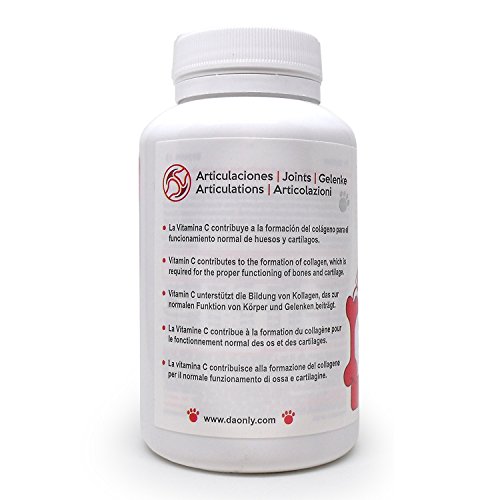 DAONLY Antiinflamatorio Natural para Perros y Gatos, Colágeno Hidrolizado + Magnesio + Calcio + Vitamina C y D, Colágeno Articular. Sabor a Pollo