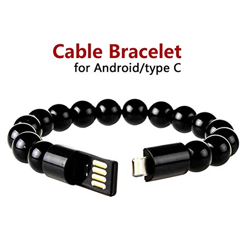 DASHUAIGE Pulsera Teléfono Móvil Cable De Datos Pulseras Trenzadas & Amp; Brazaletes para Hombres, Mujeres, Punk, Cable De Carga USB, Pulsera, Joyería