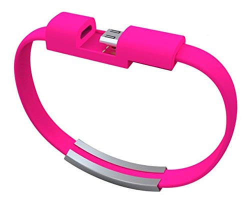 DASHUAIGE Pulsera Teléfono Móvil Cable De Datos Pulseras Trenzadas & Amp; Brazaletes para Hombres, Mujeres, Punk, Cable De Carga USB, Pulsera, Joyería