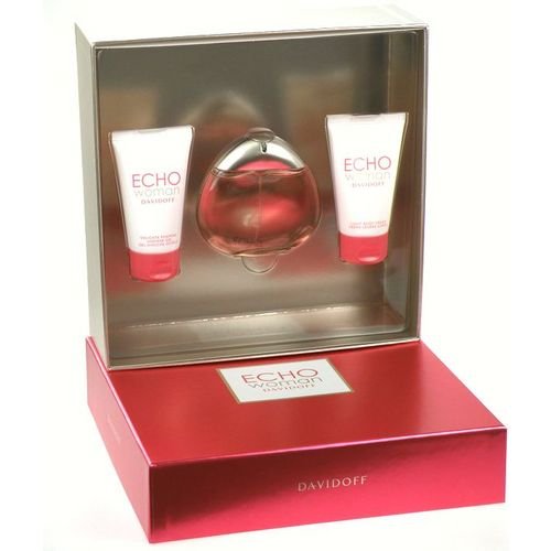 DAVIDOFF ECHO WOMAN EDP 50 ML SPRAY + GEL 50 ML + BODY CREAM 50 ML