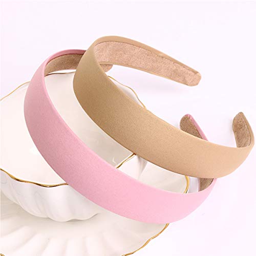 DBAILY 10pcs Diademas de Satén Fashion Multicolor Diadema Turbante de raso Accesorios de Peinado con 6pcs Espirales para sujetar el pelo para Mujeres Niñas Trenzas Elásticas Cabello decoración