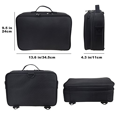 DCCN Maletín cosmético Profesional. Neceser Beauty Case Equipaje de Viaje con Correa