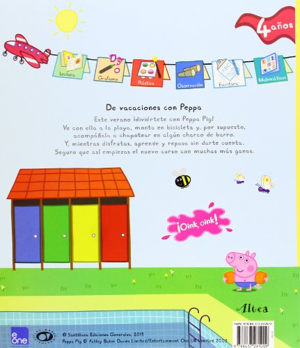 De vacaciones con Peppa - 4 años (Peppa Pig. Cuaderno de actividades): (Con pegatinas)
