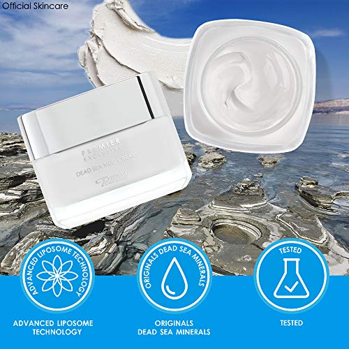 Dead Sea Mud Cream | Crema Facial | Crema con Minerales del Mar Muerto | Crema para cara Antiarrugas | Crema Antiojeras | Crema hidratante Mujer y Hombre | Tarro 50 ml. | Premier by Dead Sea Premier